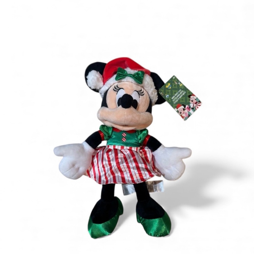 2023 DISNEY Minnie Mouse Holiday Plush Christmas NWT 15”